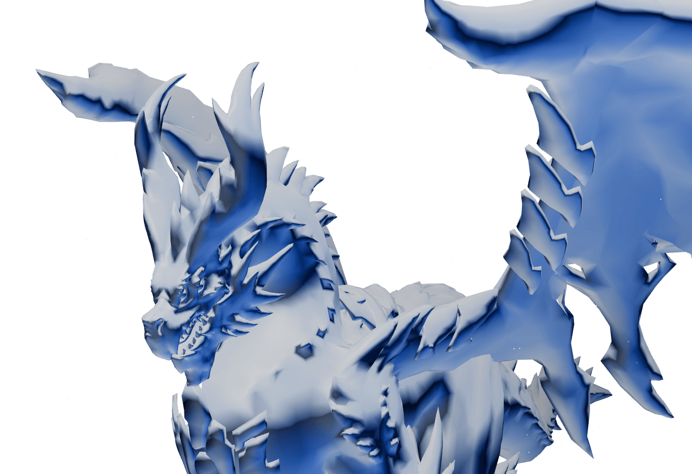 Chrome dragon statue — Dragonhearted Labs