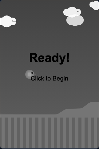 Demo mode ready screen, with the prompt to click to begin